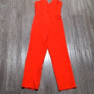 Red strapless jumpsuit size XS/S